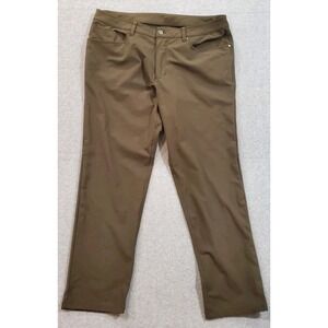 Lululemon Men's Classic Fit‎ Warpstreme Stretch Chino Pants Green